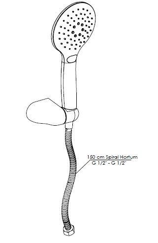 Душевой гарнитур GPD DST56-S черный матовый