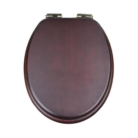 Деревянное сиденье Magliezza Retro 9000M-BR SoftClose, бронза, махагон матовый