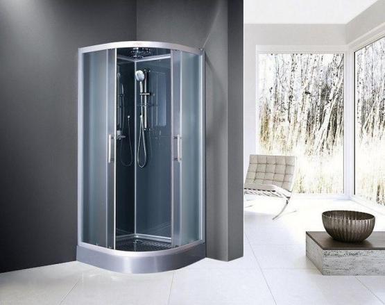 Душевая кабина Esbano 90x90 полукруг матовое стекло ESKG90CR