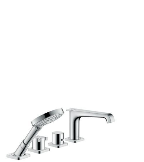 Смеситель на борт ванны с термостатом Axor Citterio E 36411000 на 4 отверстия,хром