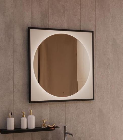 Зеркало Silver Mirrors Mone 800х800 теплый свет 3000К, бегущая подсветка, бесконтактный сенсор