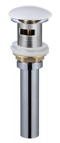 Керамический донный клапан Gid Wh100-1 с переливом белый