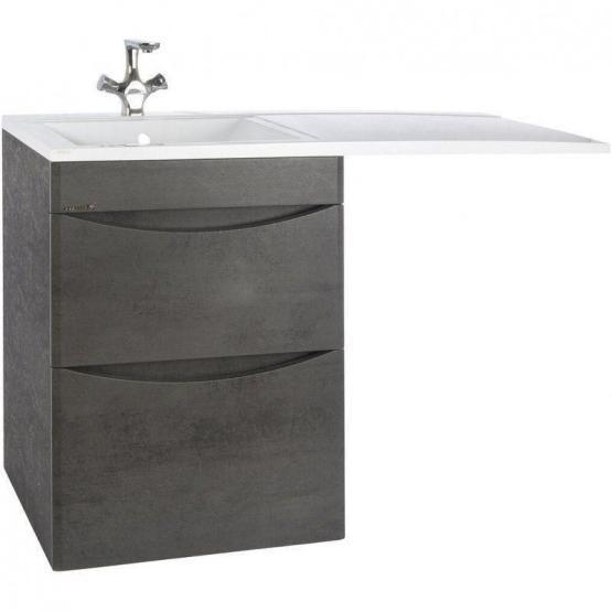 Тумба под раковину Bellezza Олиссия 120 напольная с 2 ящ. серая