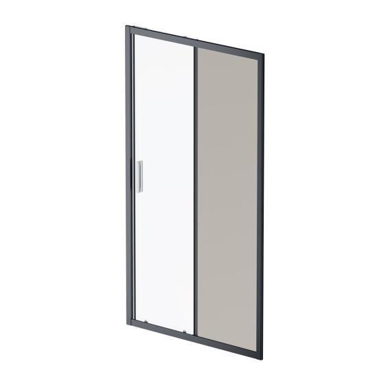 Дверь душевая в нишу AM.PM Gem W90G-110-1-195BG прозрачное, тонированное; профиль черный