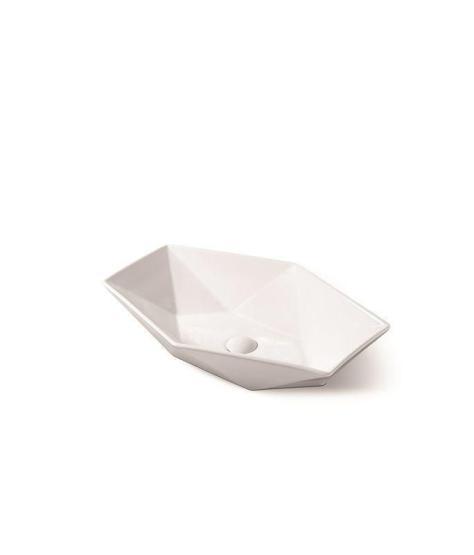 Раковина SantiLine SL-1059 64,5x42 на столешницу керамическая Белый