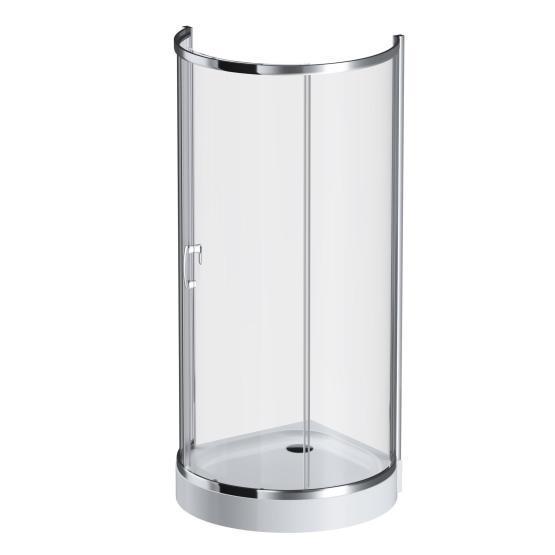 Душевой уголок 95x95 см, без поддона AM.PM Like W83G-333-095CT стекло прозрачное, профиль глянцевый хром