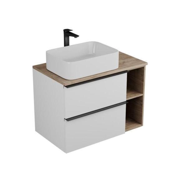 Тумба под раковину VENECIANA SANGRO 80 под наклад.умыв., с 2-мя ящ+ниши, белый