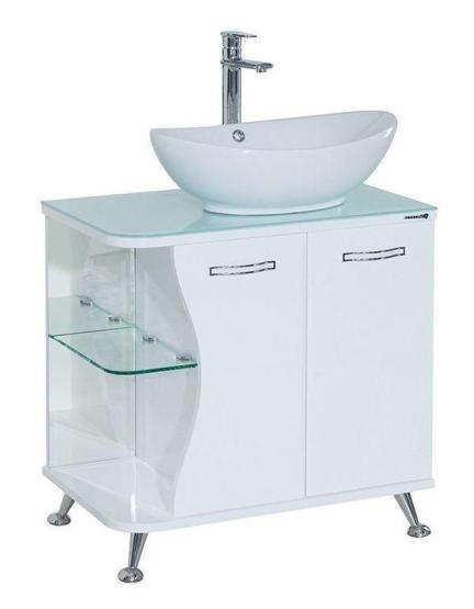 Тумба под раковину Bellezza Рио 70 R напольная белая