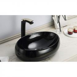 Раковина CeramaLux NC 78455 48 см на столешницу черная