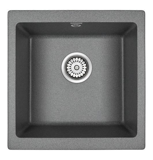 Мойка для кухни Paulmark BRILON, PM104546-DG, графит, 445х460, подст. мон. Paulmark
