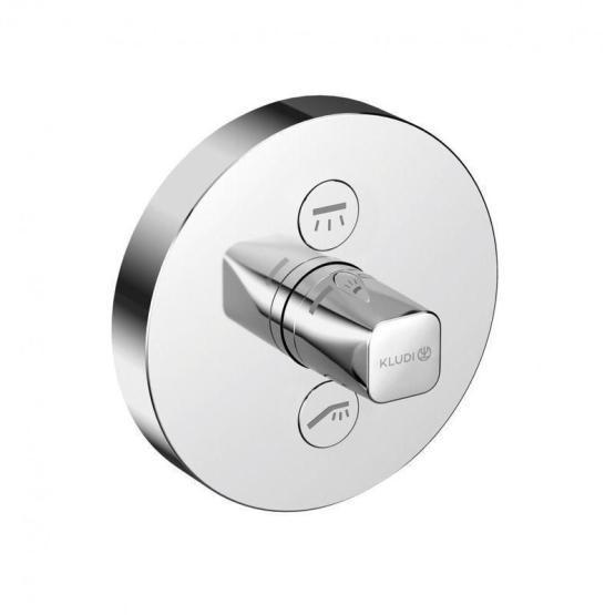 Термостат KLUDI PUSH 387120538 для ванны и душа встраиваемый на 2 потребителя внешняя часть