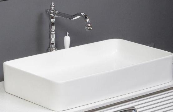 Керамическая раковина Boheme Vallessi 872 прямоугольная белая 60х35