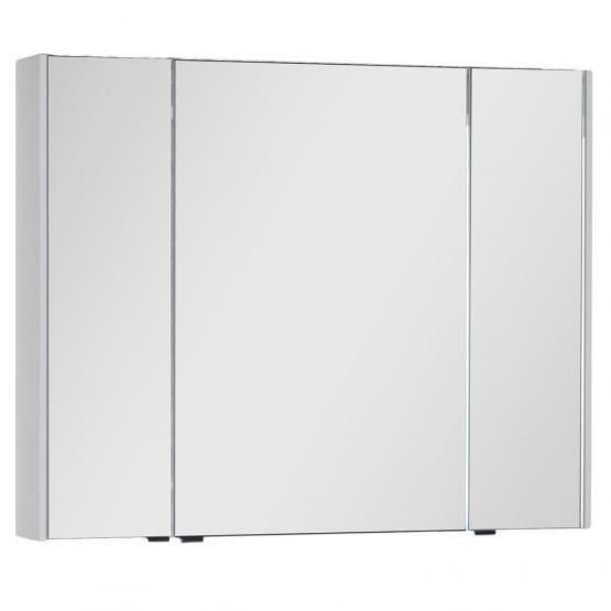 Зеркало шкаф Aquanet Латина 90 цвет белый (179605)