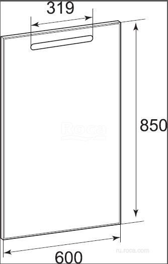 Зеркало Roca The Gap с подсветкой 60 см ZRU9302688