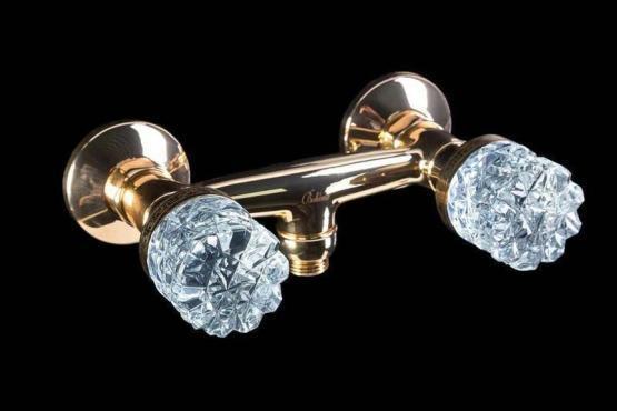 Смеситель для душа Boheme Crystal 294-CRST золото