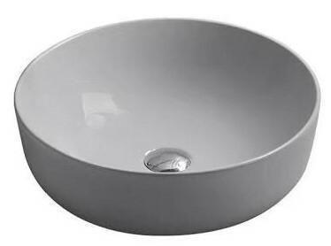 Раковина SantiLine SL-1054MG 41,5x41,5 на столешницу керамическая Серый матовый