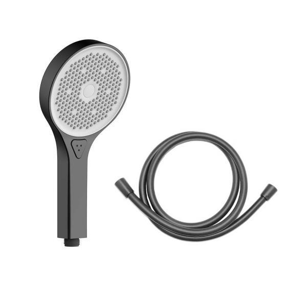 Ручной душ Vincea с шлангом VSHN-42HGM, вороненая сталь