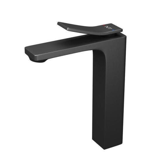 Смеситель NT BAGNO NT1801НВ VOLNO H для раковины черный матовый