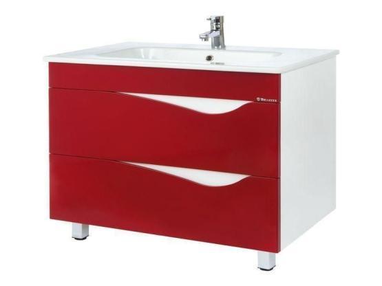Тумба под раковину Bellezza Эйфория 105 напольная с 2 ящ. (Оскар) красная
