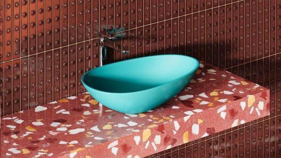 Раковина Salini PAOLA S-Sense покраска RAL глянцевая 58x35 1101101GF накладная