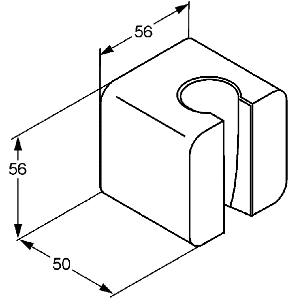 Держатель для душа Kludi A-Qa 6555143-00, цвет белый