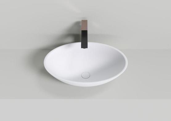 Раковина NT BAGNO NT403 RAVENNA 500x350 искусственный камень белый матовый