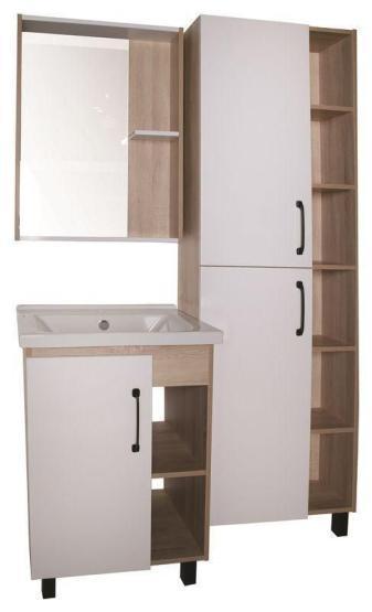 Тумба ASB-Mebel Адель 60 напольная Белый/Дуб Сонома