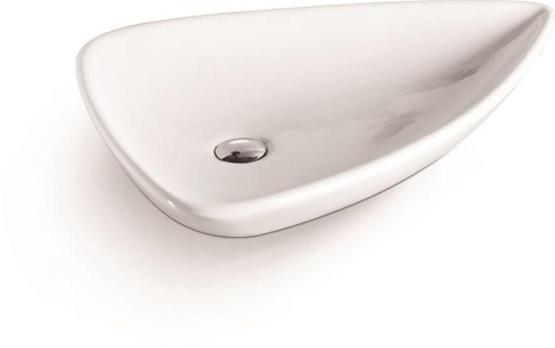 Раковина SantiLine SL-1033 69x48 на столешницу керамическая Белый