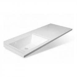 Умывальник Даллас/Эстетика 1100*480, левый литьевой мрамор