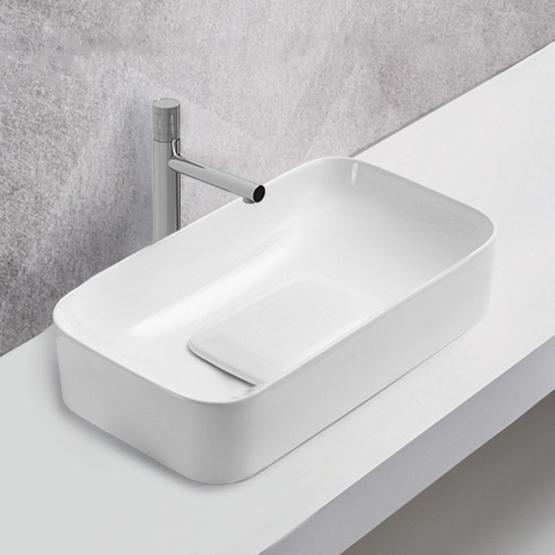 Раковина Vincea VBS-50470, 705*380*150, накладная, цвет белый фарфор