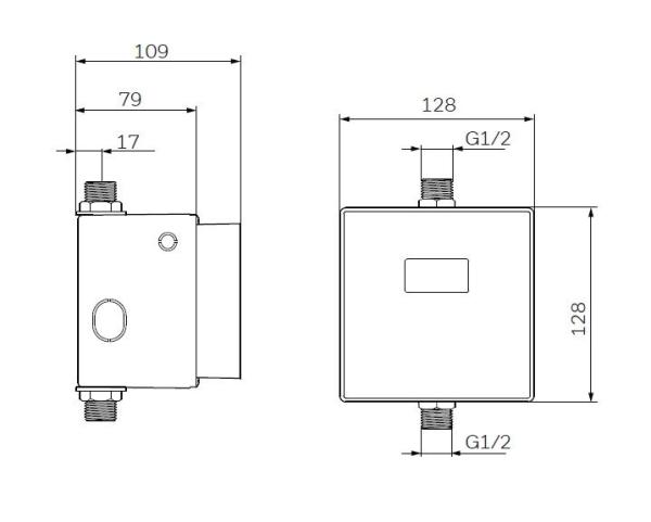 Система смыва AM.PM Spirit 2.0 CUSEF7006 Сенсорная электронная матовый хром