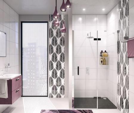 Душевая дверь WasserKraft Aller 10H05RBLACK 120 см, распашная, правая