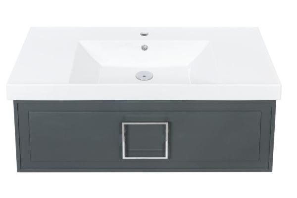 Тумба под раковину LA FENICE Cubo Grigio серый 100 FNC-01-CUB-G-100 серый матовый зелёный матовый