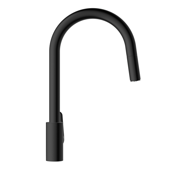 Смеситель VitrA Flow Soft  A4344536EXP с поворотным изливом однорычажный матовый черный латунь