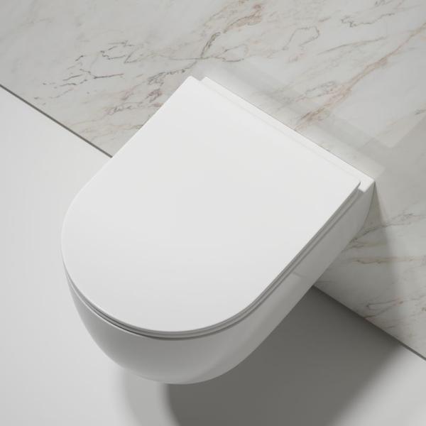 Унитаз Ceramicanova Modena CN6063 безободковый подвесной микролифт дюропласт