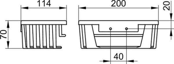 Корзинка для душа Keuco Universal хром 24942010100