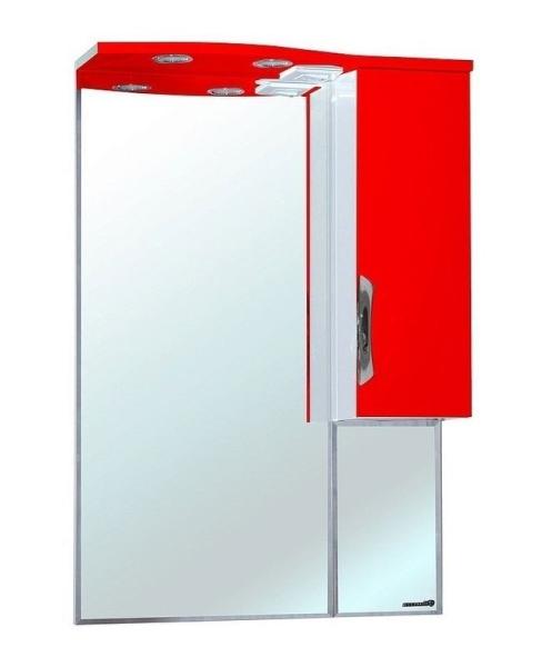 Зеркало-шкаф Bellezza Лагуна 65 L с подсветкой красный