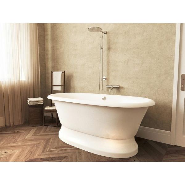 Ванна AquaStone Оливия на подиуме 180х90 иск. камень