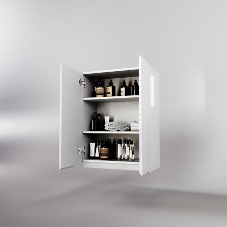Подвесной Шкаф Style Line Марелла мини 600 Люкс антискрейтч белый глянец, PLUS