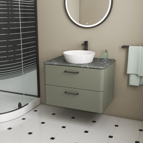 Тумба Veneciana TIBR 100 под умывальник со столешницей олива