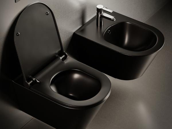 Биде подвесное Boheme Avva Черный матовый 974-B