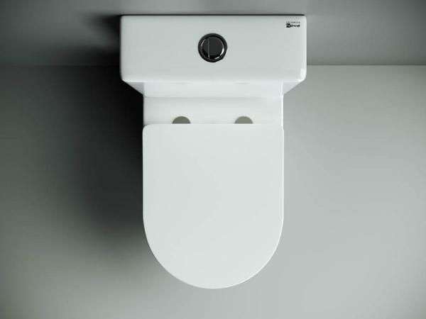 Напольный пристенный унитаз Metropol Rimless