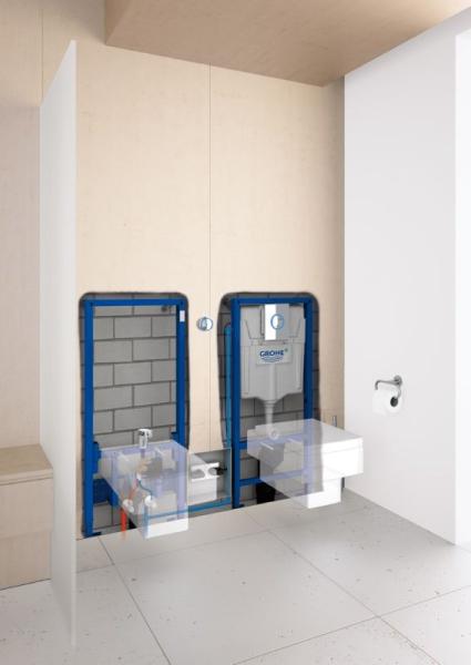 Grohe Nova Light 38809000 Накладная панель для унитаза с подсветкой по контуру кнопки