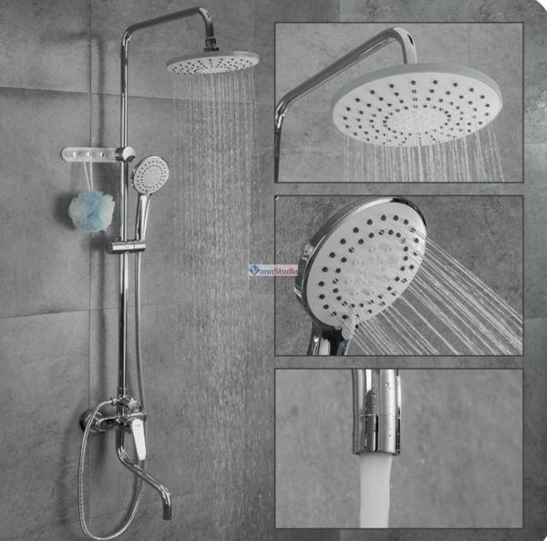 Душевая система Frap F24001 хром для ванны