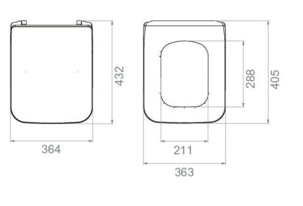 Крышка для унитаза Boheme Mirage (Zen) Slim 968-WM Белый матовый
