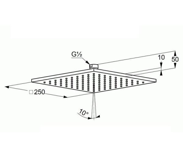 Душевой комплект KLUDI AMEO 7i в 1 с кнопочным переключателем  для душа