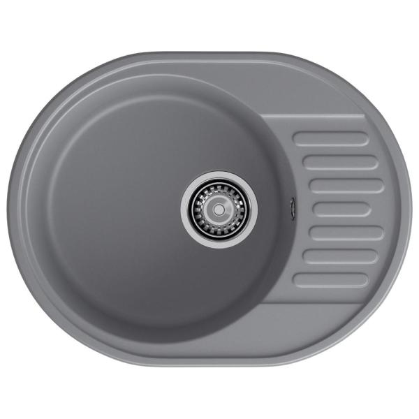 Кухонная мойка GranFest QUARZ 58, темно-серый