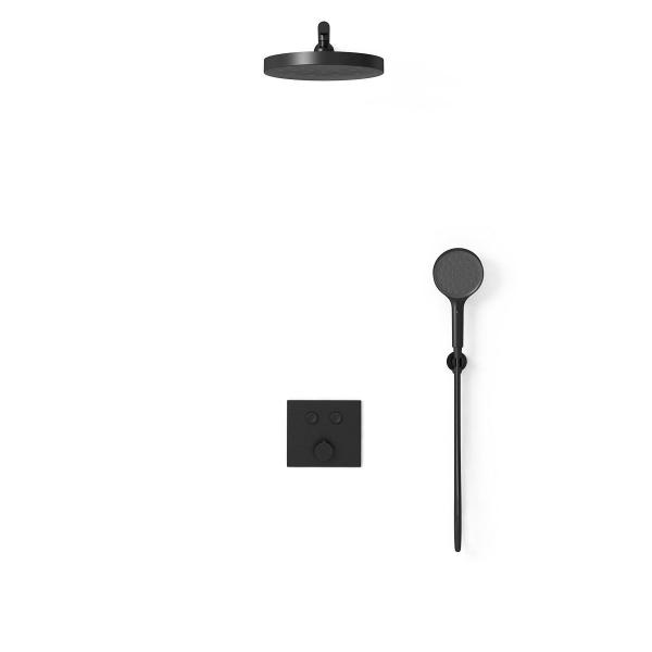 Душевой комплект Vincea Inspire VSFW-4I212MB встраиваемый, двухрежимный, черный