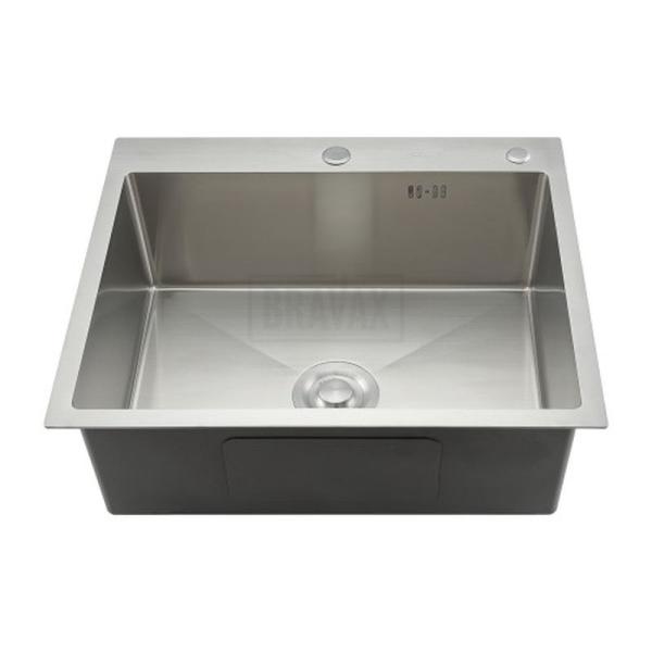 Кухонная мойка Gappo GS6050 600x500x215mm 0.8мм с коландером Сатин