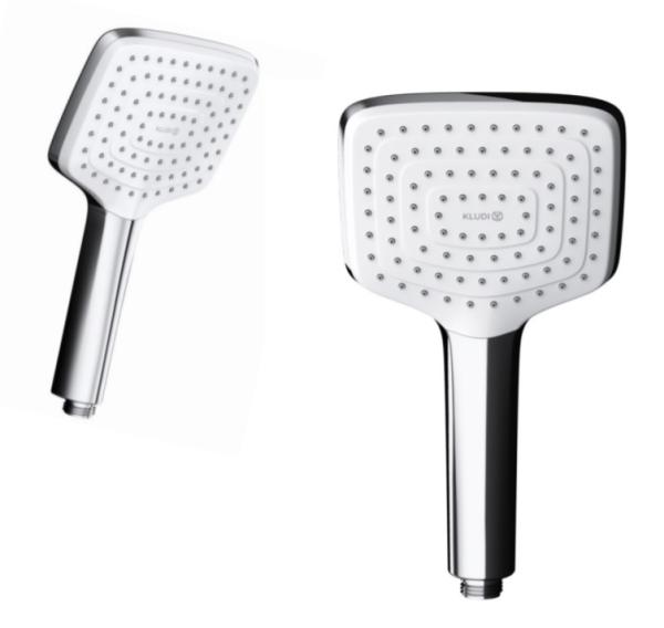 Душевая лейка 1S Kludi Freshline 6450005-00 13.5x24.5 см, хром/белый